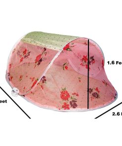 Healthy Sleeping Foldable Polyester Baby Portable Mosquito Net (Pink)