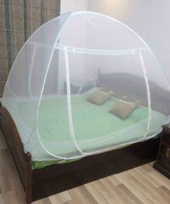 Healthgenie Foldable Mosquito Net for Double Bed (King Size) - White