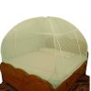 Foldable Polyester Double Bed Mosquito Net - Embroidery (Sea Green Prime)