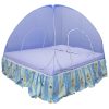 Home cute Foldable Polyester One Colour Simple Double Bed Mosquito Net