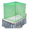 HOMECUTE Polyester Single Bed Cotton Edge Traditional Mosquito Net