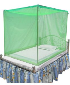 HOMECUTE Polyester Single Bed Cotton Edge Traditional Mosquito Net